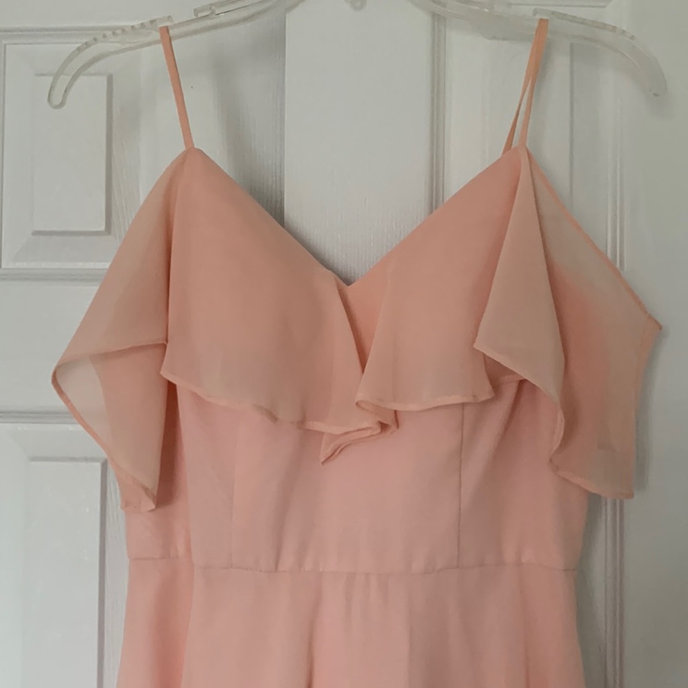 Purbelle Soft Pink Chiffon Dress